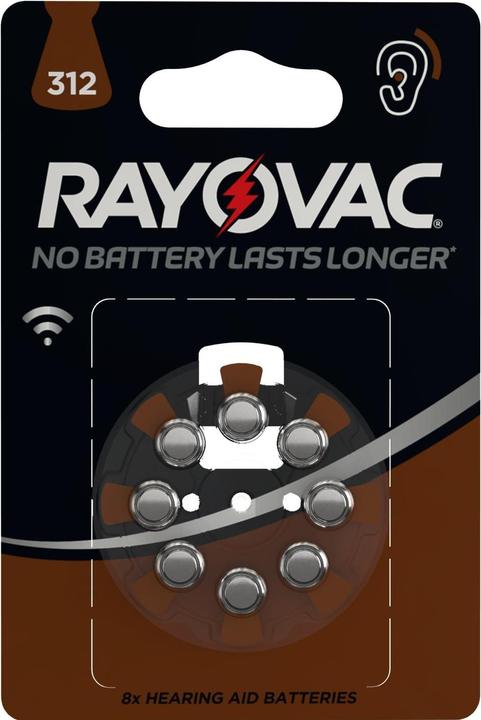 Rayovac Acoustic 312 (8 pz., A312, 180 mAh)