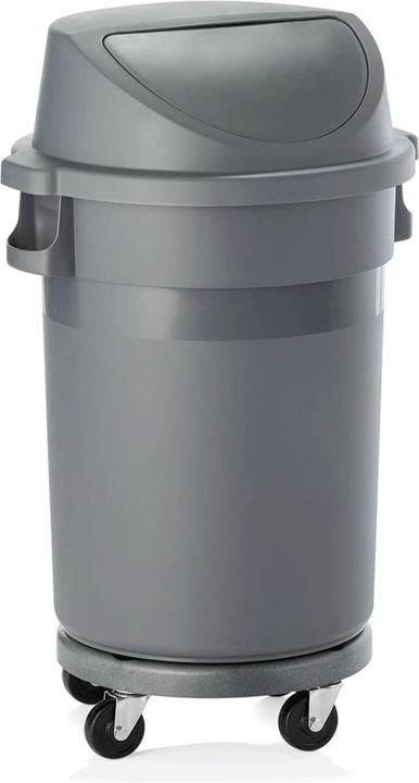 Actual product image Ich-zapfe Waste bin with transport trolley and push lid, 80 litres (80 l)