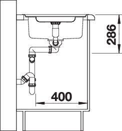 Actual product image Blanco Classic Pro 5 S-IF (Fitted sink, 51 cm, 91.50 cm)