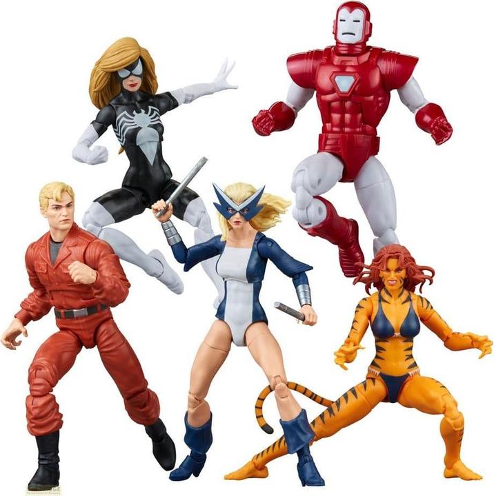 Produktbild Hasbro Marvel Legends Actionfiguren 5er-Pack The West Coast Avengers Exclusive 15 cm