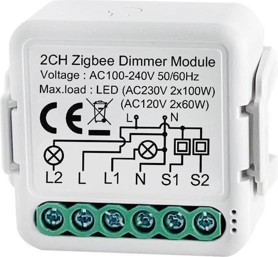 Image du produit Netplus Smart Dimmer Module 2 canaux Zigbee (Actionneur de variateur)