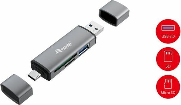 Image du produit equip Lecteur de cartes HUB USB 3.0 (USB 3.0, USB-C)