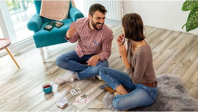 Produktbild Cartamundi Romme/Canasta/Bridge 2x55 Karten in Stülpschachtel (Deutsch)