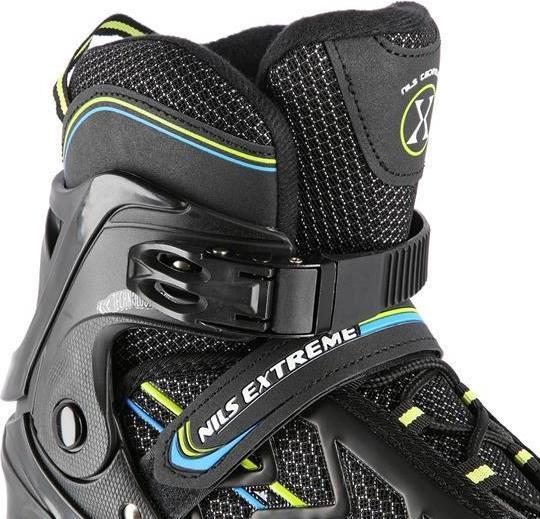Actual product image Nils Inline skates Extreme NA1128 black-light green - PU84 mm/82A (L 39-42) (40)