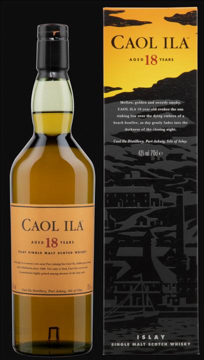 Produktbild Caol Ila 18 Years (Single Malt, Scotch Whisky, 1 x 70 cl)