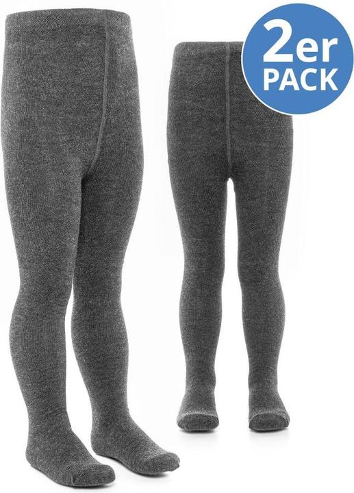 Produktbild La Loona LaLoona Baby-Strumpfhosen Strumpfhose 2er Pack - Dunkelgrau - (74/80)