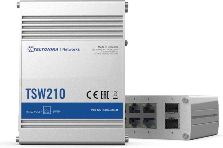 Produktbild Teltonika Tsw210 Unmanaged Industrial Switch (10 Ports)