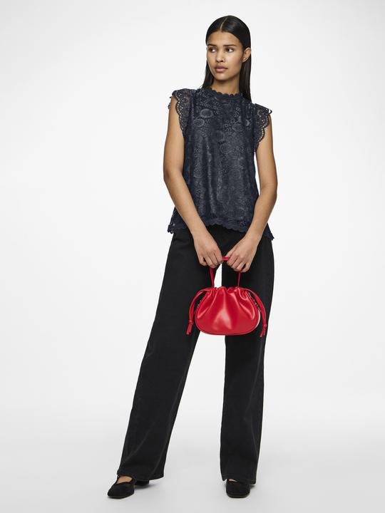 Actual product image Pieces Pcolline Sl Lace Top Wvn Noos (XL)
