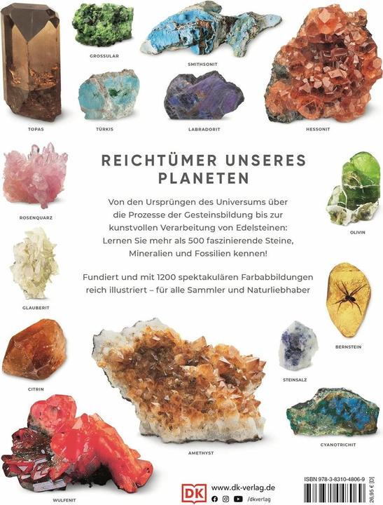 Image du produit Steine & Mineralien (Allemand, Ronald L. Bonewitz, Karin Koch, Stephan Matthiesen, 2023)