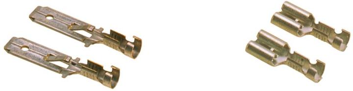 Image du produit Lapp Câble réceptacle plat Largeur de la fiche : 6,3 mm Épaisseur de la fiche : 0,8 mm 180 ° Non isolée