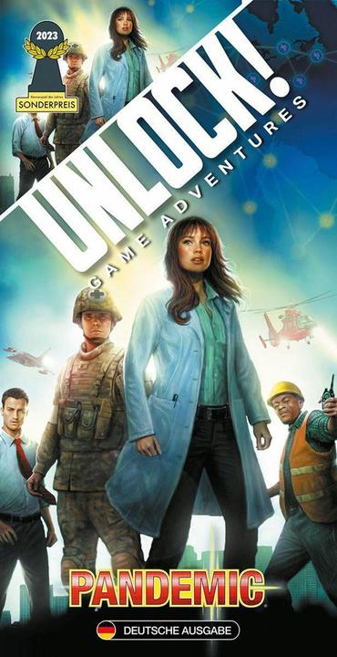 Immagine prodotto Asmodée SCOD0086 - Sblocca! Avventure di gioco: Pandemia (scenario singolo), per 1-6 giocatori, a partire (Tedesco)