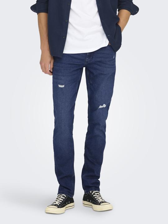 Produktbild Only & Sons Slim Fit Mid Rise Jeans Slim Fit Jeans (34)