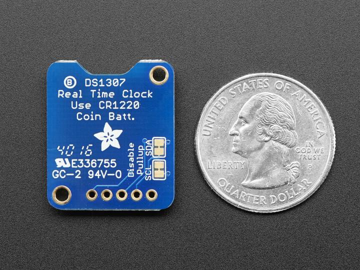 Actual product image Adafruit DS1307 RTC Real Time Clock Breakout Board Assembled (Timepiece)