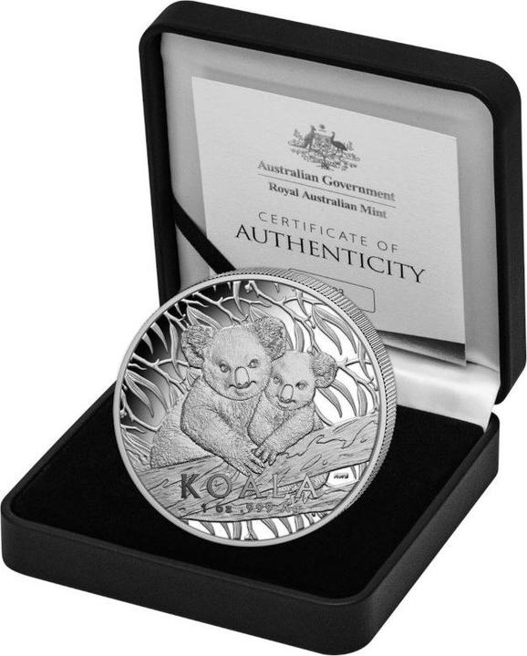 Produktbild Royal Australian Mint Silber Koala 1 oz PP - High Relief - RAM 2025 (1.00, 2025)