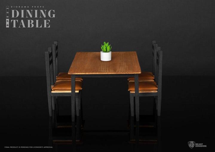 Actual product image Beast Kingdom Diorama Props Series accessoires pour figurines Dining Table Set