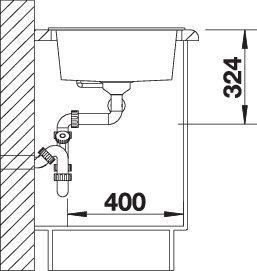 Produktbild Blanco METRA 9 (Einbauspüle, 86 cm, 50 cm)