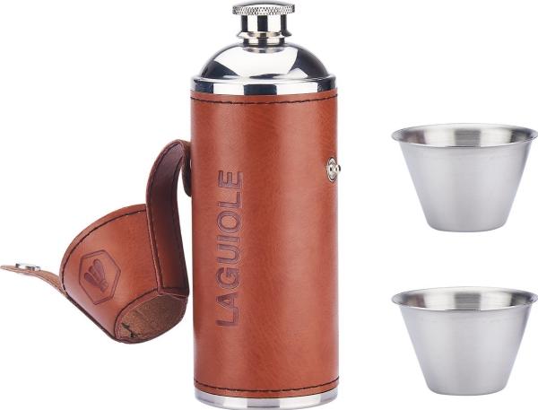 Laguiole Metal bottle with 2 cups