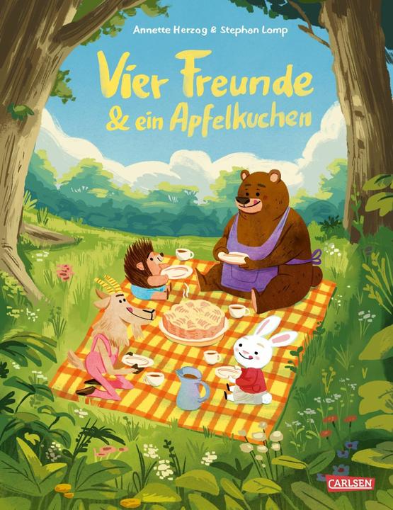 Produktbild Vier Freunde und ein Apfelkuchen (Deutsch, Annette Herzog, Stephan Lomp, 2025)