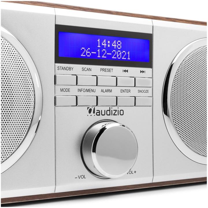 Produktbild Audizio Novara Silber (FM, DAB+)