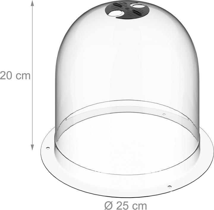Produktbild Relaxdays Anzuchthaube Glocke 10er Set
