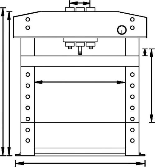 Actual product image Unicraft Hydraulic workshop press WPP 15 TE