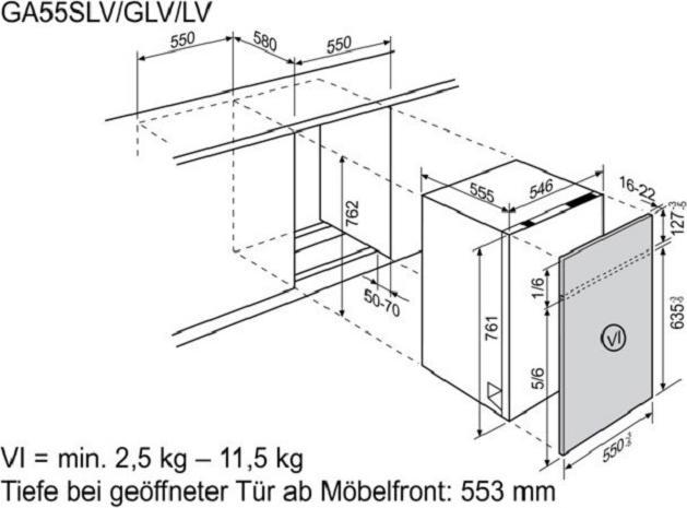 Actual product image Electrolux GA55LV