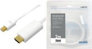 Actual product image LogiLink Mini DisplayPort — HDMI (Typ A) (2 m, DisplayPort)