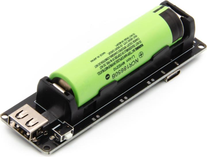 Purecrea 1x18650 Batteria al litio 5V 3A / 3V 1A