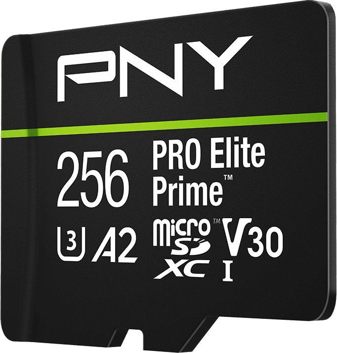 Produktbild PNY microSD Pro Elite Prime 256GB (256 GB, microSDXC, U3, UHS-I)
