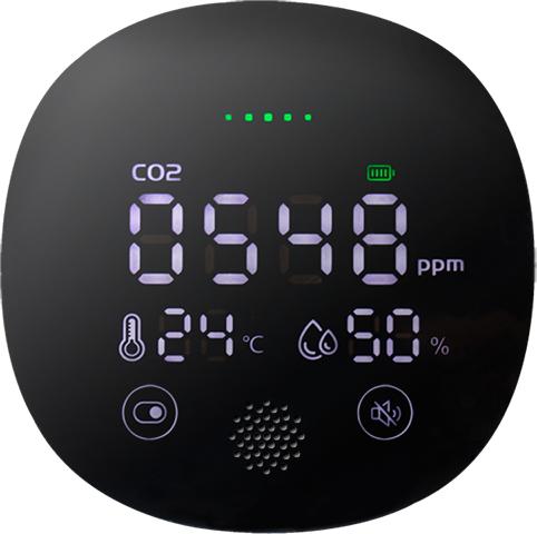 Produktbild LogiLink CO2-Messgerät,Temperatur & Luftfeuchtigkeitsanzeige
