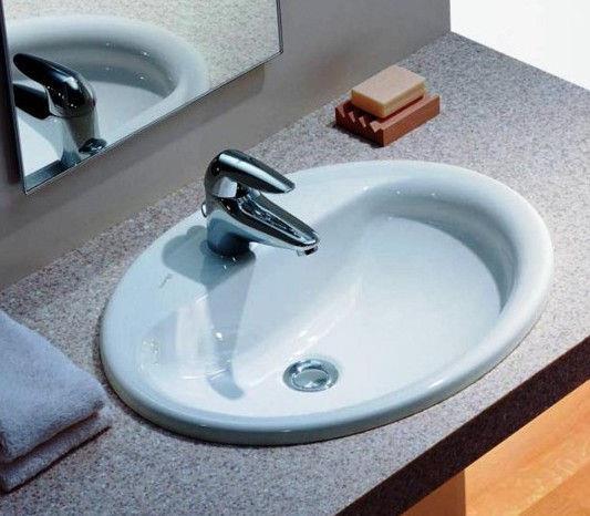 Produktbild Laufen Einbauwaschtisch PRO B 560x440mm mit Überlauf und Hahnloch weiss (440 mm, 560 mm)
