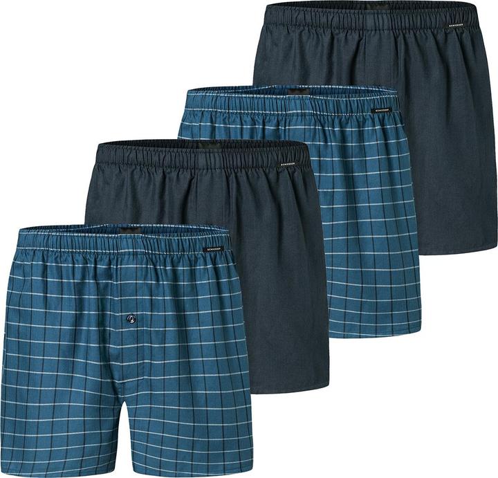 Schiesser 4er Pack Web Boxershorts (8, XXL, 4er Pack)