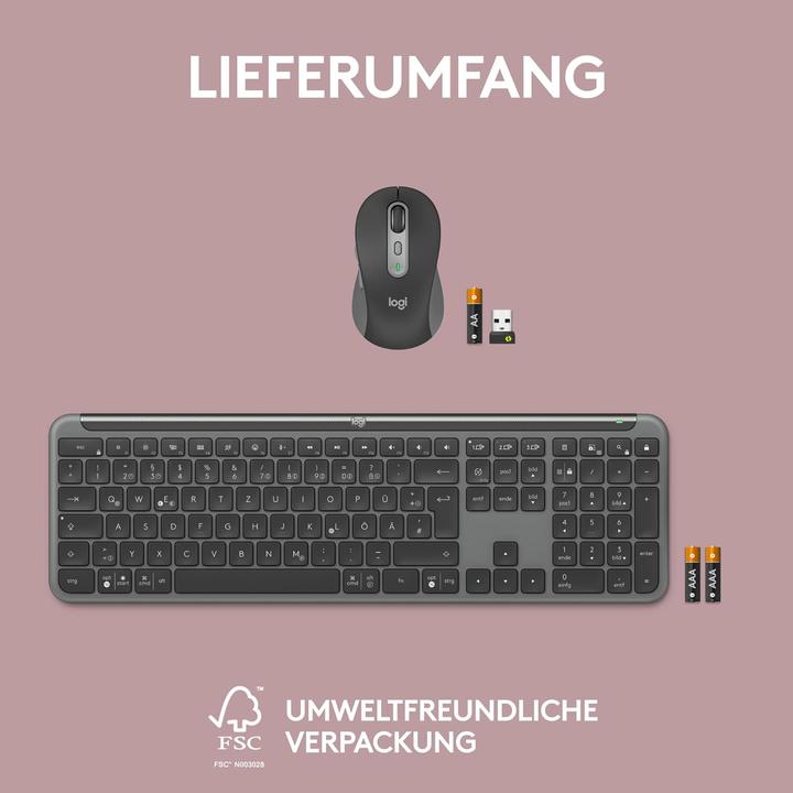 Actual product image Logitech Signature Slim Combo MK950 (DE, Wireless)
