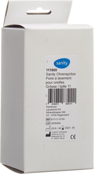 Actual product image Sanity Ear syringe Gr11