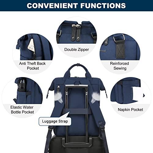 Image du produit Only-Bags.Store Sac à dos, sac à dos scolaire pour ordinateur portable 15,6 pouces avec pochette pour câble de