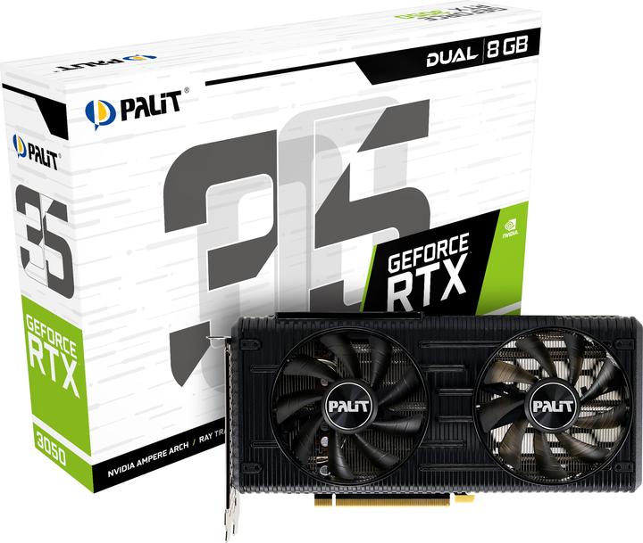 Image du produit Palit GeForce RTX 3050 Dual (8 Go)