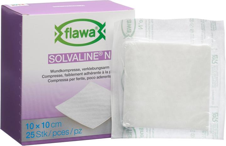 Produktbild Flawa Solvaline N Kompressen 10x10cm steril