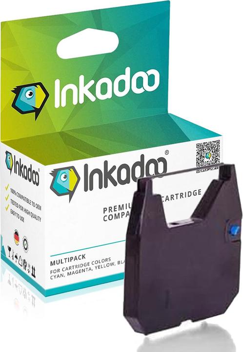 Inkadoo Compatibile con Brother 1032 Ribbon, nero, adatto per Adler-Royal RT 7300, Adler-Royal RT 750...