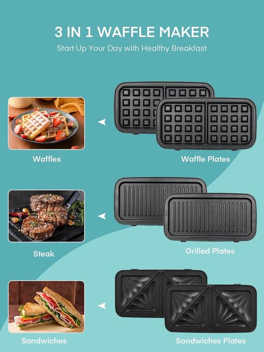 Produktbild Fohere 3 in 1 Sandwichmaker