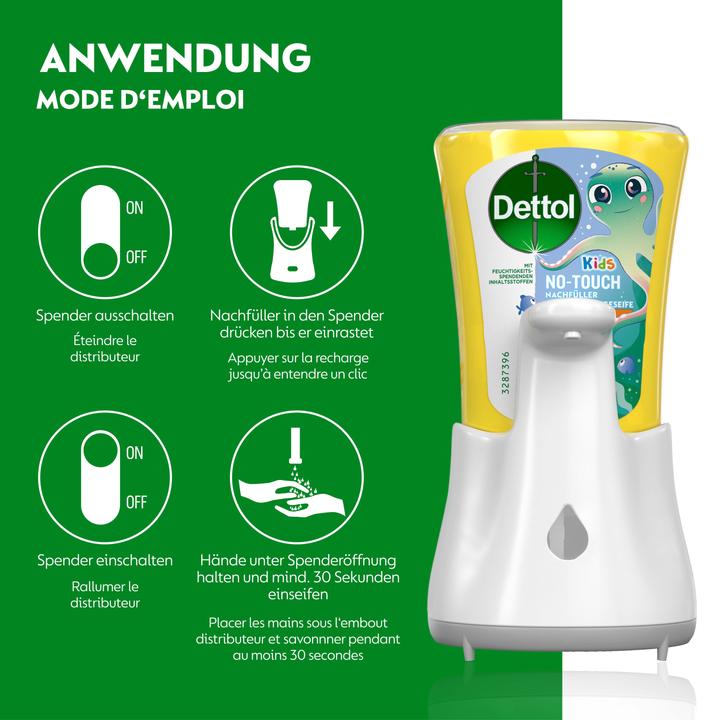 Produktbild Dettol Kids No-Touch (Flüssigseife, 250 ml)
