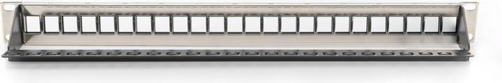 Produktbild Digitus Modulares Patch Panel geschirmt 24-port Blank 1HE Rack Mount Farbe Schwarz transparente Logofelder
