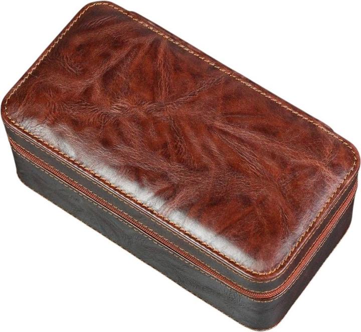 Atelier Farel Leder-Uhrenetui ZIP Premium - 3 Uhren