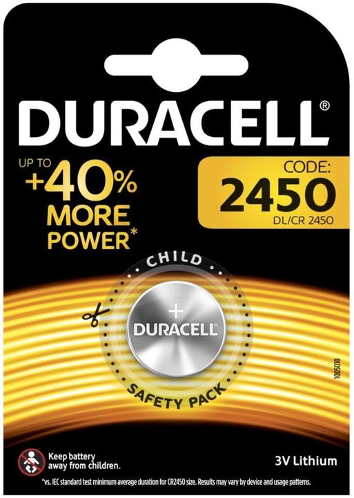Produktbild Duracell Electronics 2450 (1 Stk., CR2450, 485 mAh)
