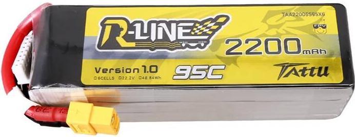 Tattu Lipo R-Line 6S 95C XT60 (22.20 V, 2200 mAh)