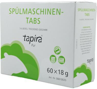 Produktbild Tapira Spülmaschinentabs 60 x 18 g/Pack.