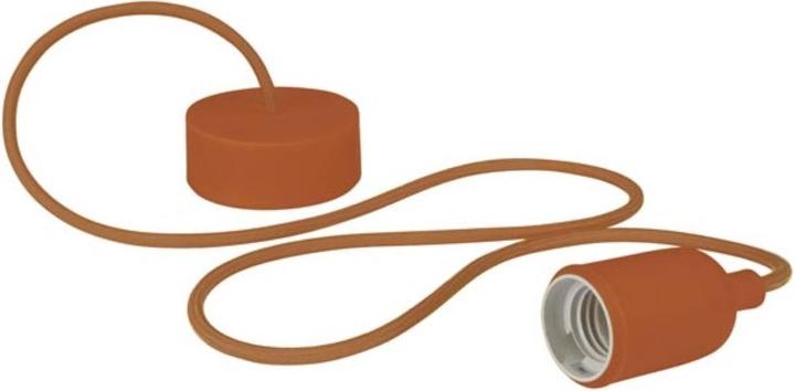 Produktbild Vellight Design-Pendelleuchte Mit Textilkabel - Braun (E27)