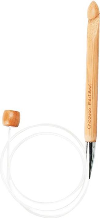 Actual product image ChiaoGoo Tunesian hooks Bamboo (with cable)