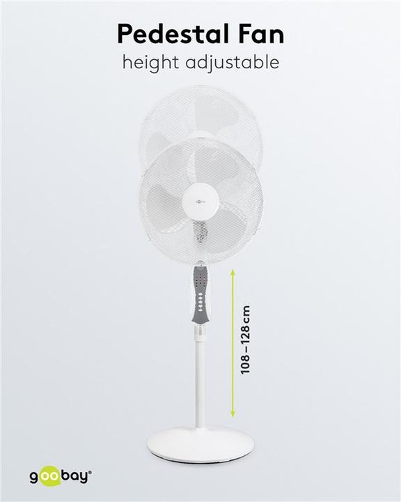 Produktbild Goobay 40,60cm (16") Standventilator mit Fernbedienung & Timer (58 dB)