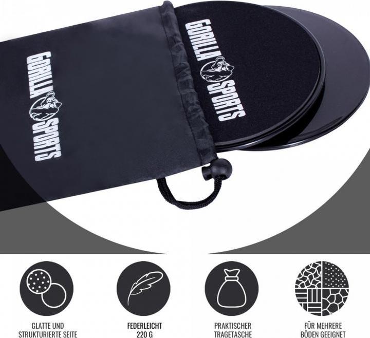 Actual product image Gorilla Sports slide pads