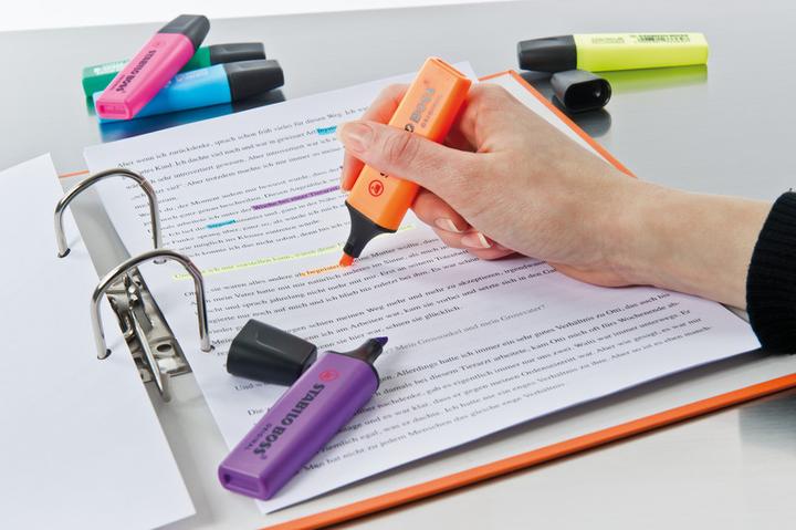 Actual product image STABILO BOSS ORIGINAL highlighter (Orange, Yellow, Green, Blue, Pink, Red, 5 mm, 6 x)